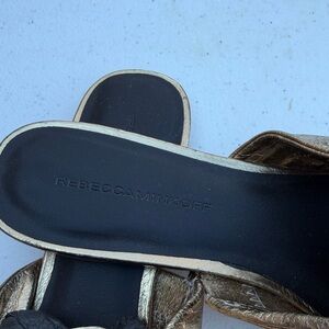 Rebecca Minkoff Metallic Gold Sandals